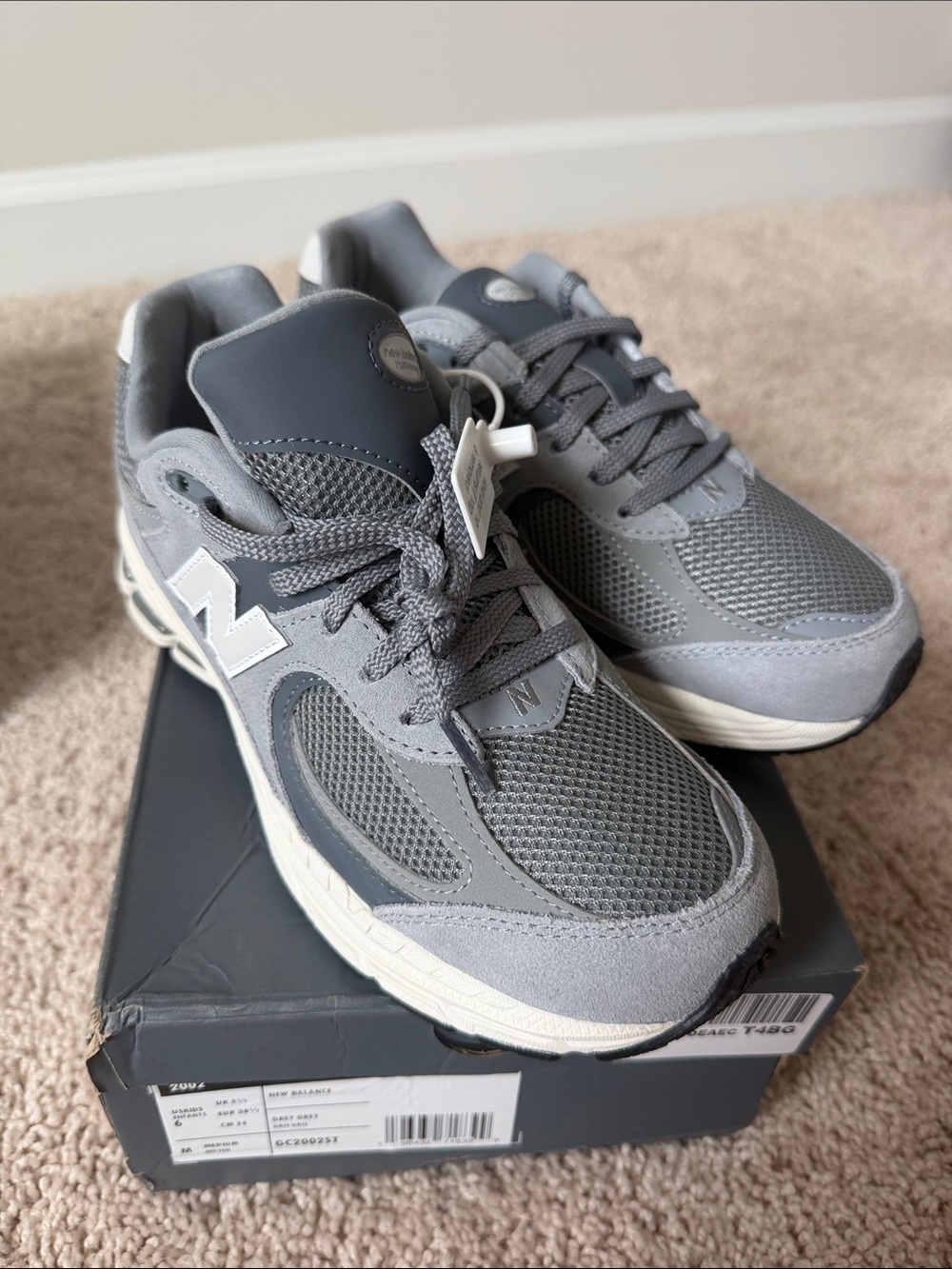 New Balance 990 Gray Mesh & Suede Sneaker